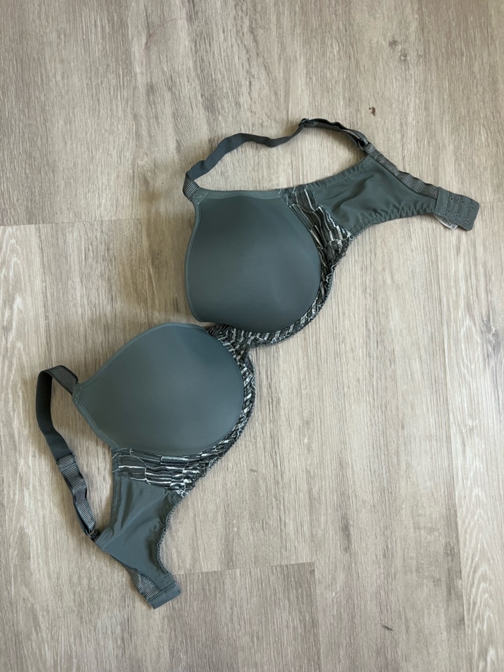 Wacoal La Femme Underwire T-Shirt Bra Charcoal Gray 853117 34G - Picture 3 of 7